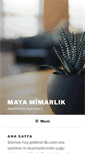 Mobile Screenshot of mayamimarlik.net